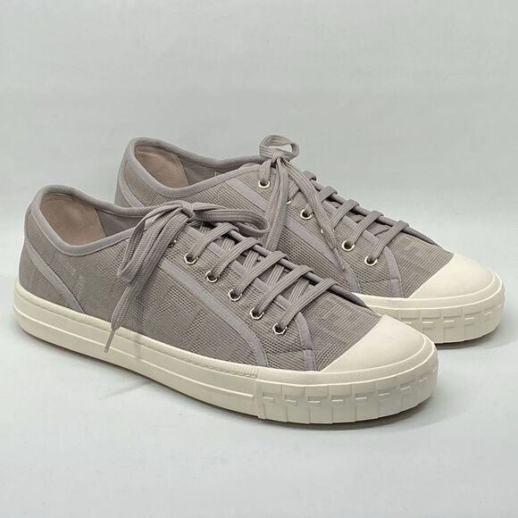 Fendi Domino FF jacquard fabric low top sneakers size 11